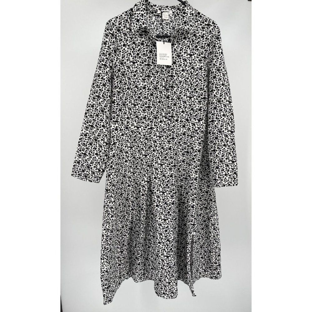 NWT Glamorous Dress US 12 UK 16 Black & White Floral Dress